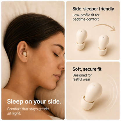 Vaylen™ Veil – Invisible Sleep Earbuds