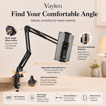 Vaylen EasyView™ - Hands-Free Phone & Tablet Mount