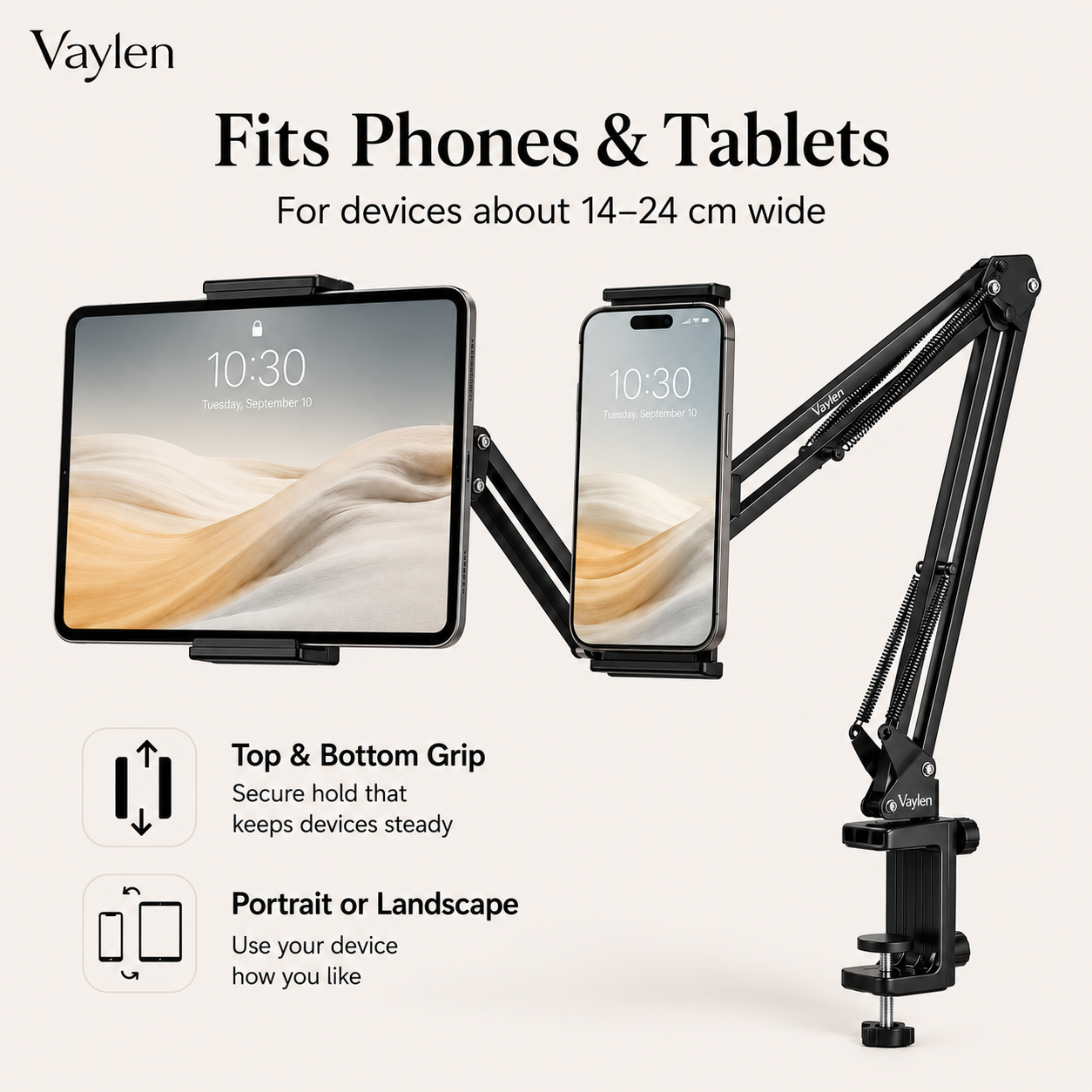 Vaylen EasyView™ - Hands-Free Phone & Tablet Mount